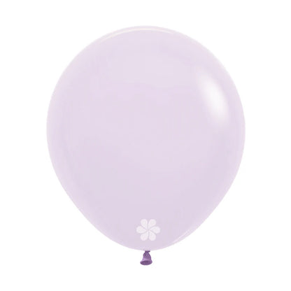 GLOBO LATEX REDONDO PASTEL MATE LILA