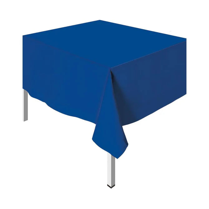 MANTEL PLASTICO RECTANGULAR AZUL REY
