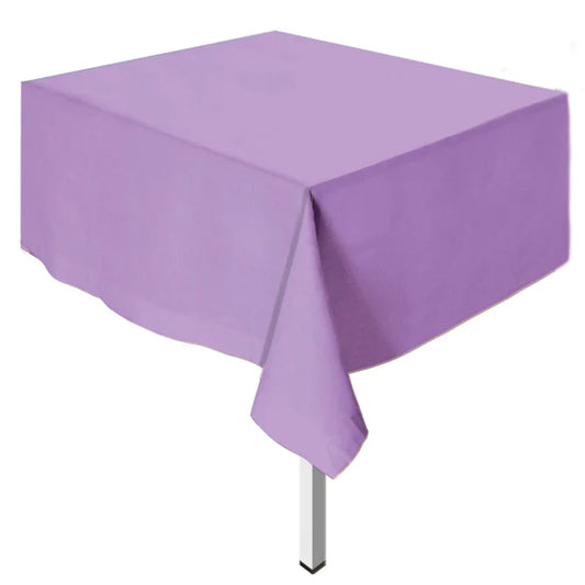 MANTEL PLASTICO RECTANGULAR LILA
