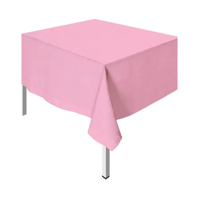 MANTEL PLASTICO RECTANGULAR ROSADO