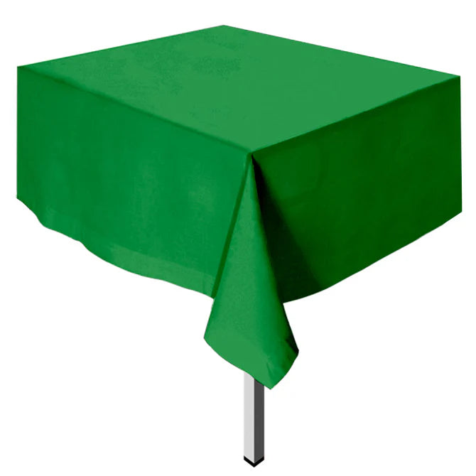 MANTEL PLASTICO RECTANGULAR VERDE ESMERALDA