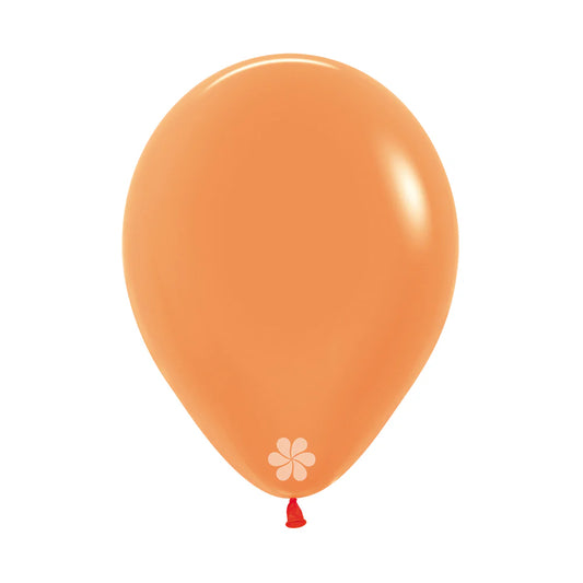 GLOBO LATEX REDONDO NEON NARANJA