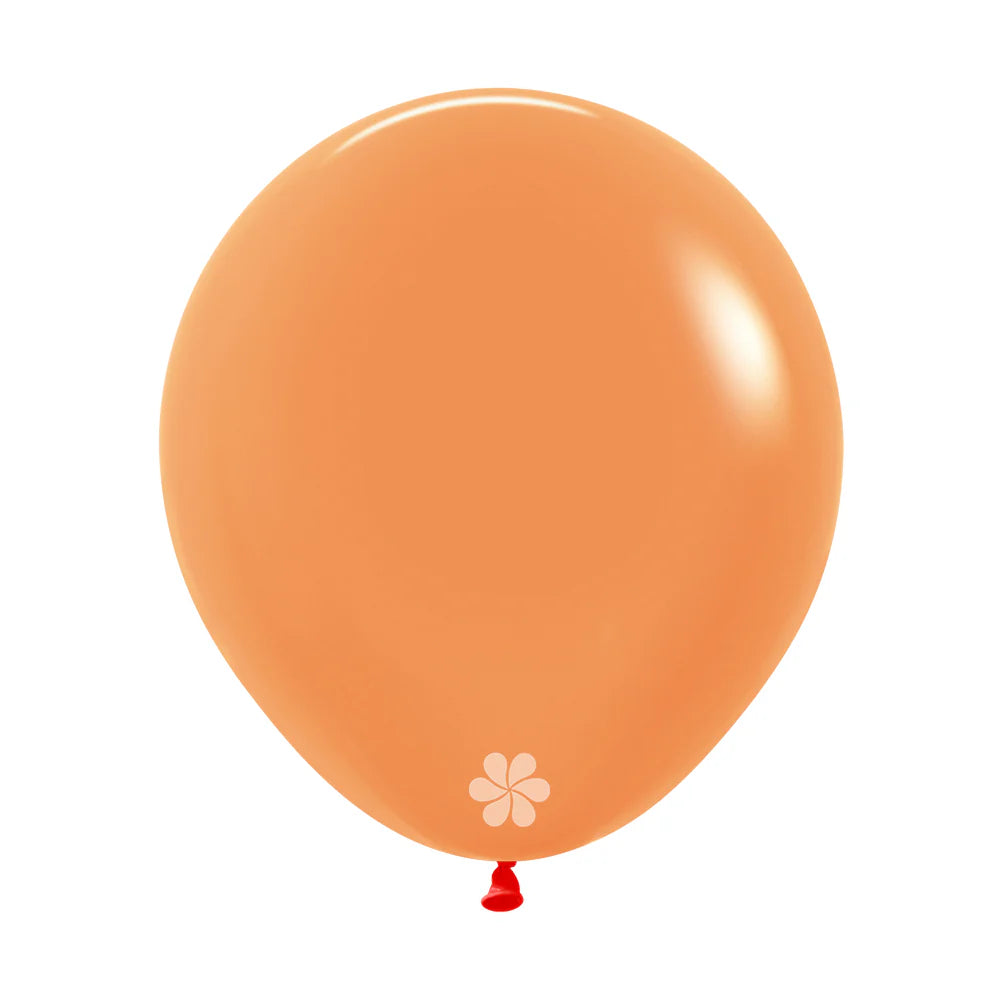 GLOBO LATEX REDONDO NEON NARANJA