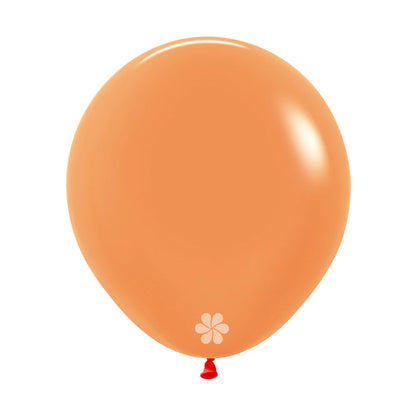 GLOBO LATEX REDONDO NEON NARANJA