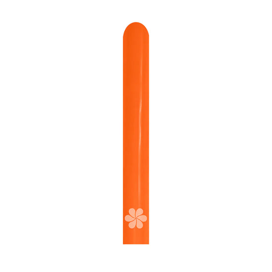 GLOBO LATEX TUBITO FASHION NARANJA