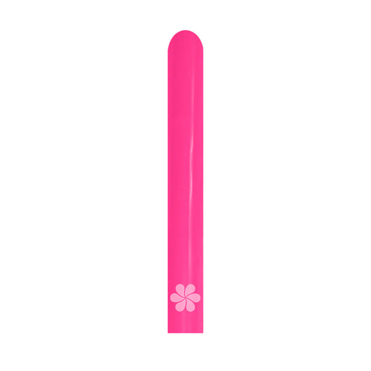 GLOBO LATEX TUBITO NEON FUCSIA
