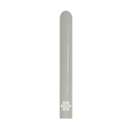 GLOBO LATEX TUBITO REFLEX PLATA