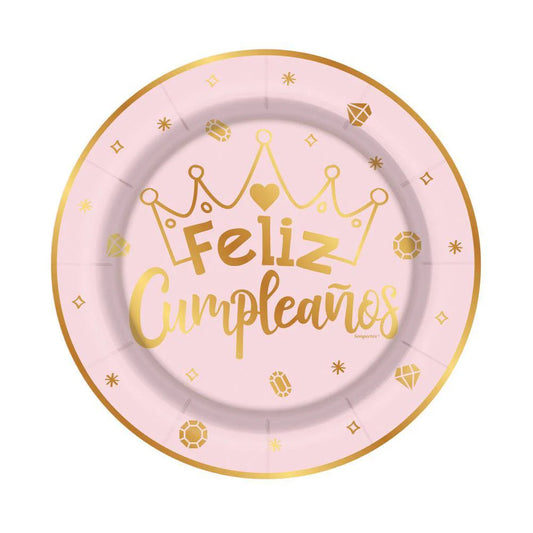 PLATO METALIZADO CORONITAS