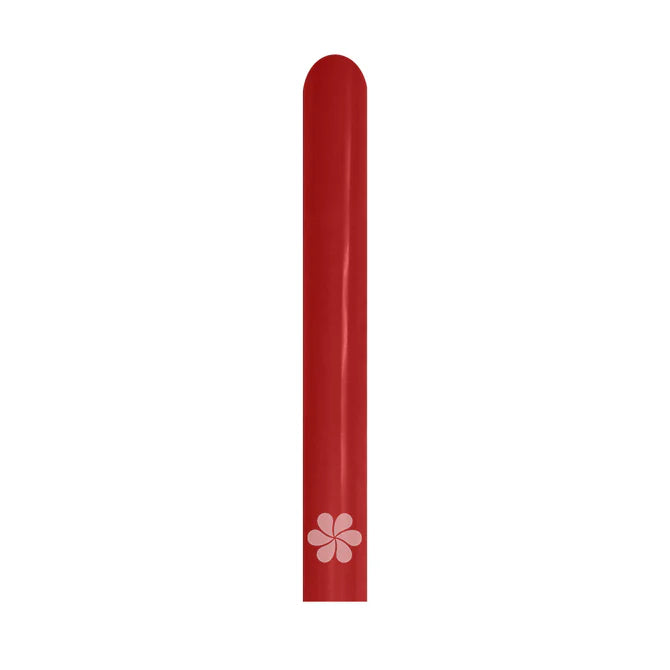 GLOBO LATEX TUBITO FASHION ROJO IMPERIAL