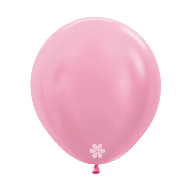 GLOBO LATEX REDONDO SATIN ROSADO