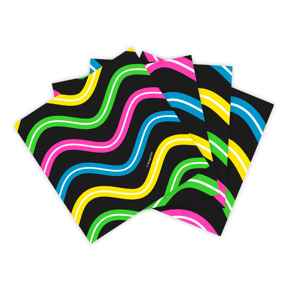 SERVILLETA FELIZ CUMPLEAÑOS FLUORESCENTE