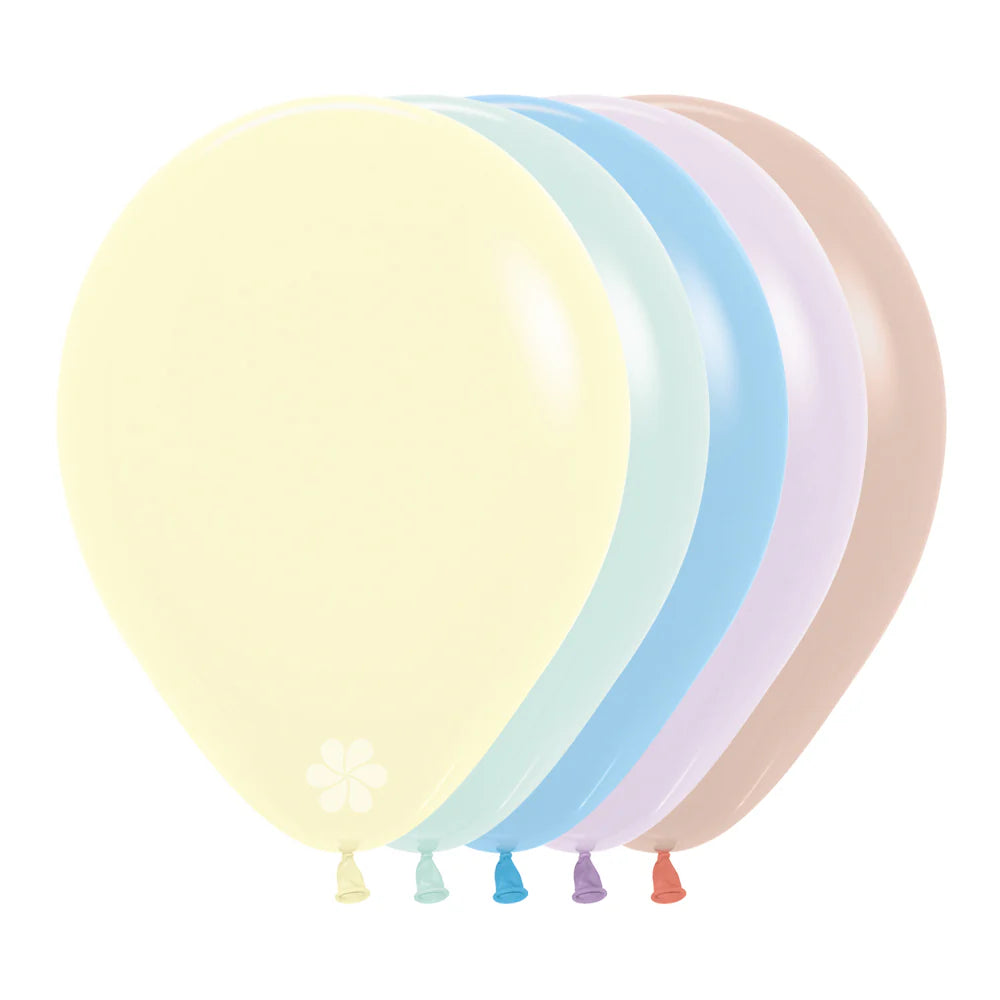 GLOBO LATEX REDONDO PASTEL MATE SURTIDO II