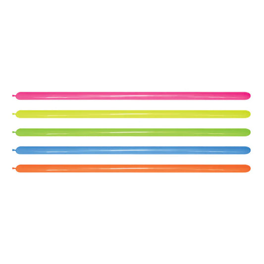 GLOBO LATEX TUBITO NEON SURTIDO