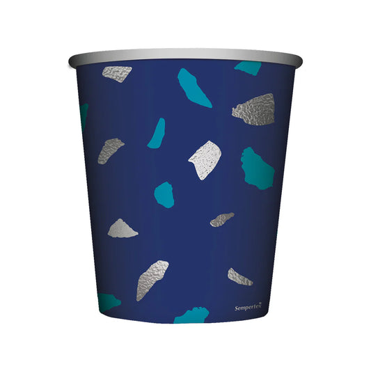 VASO TERRAZO AZUL