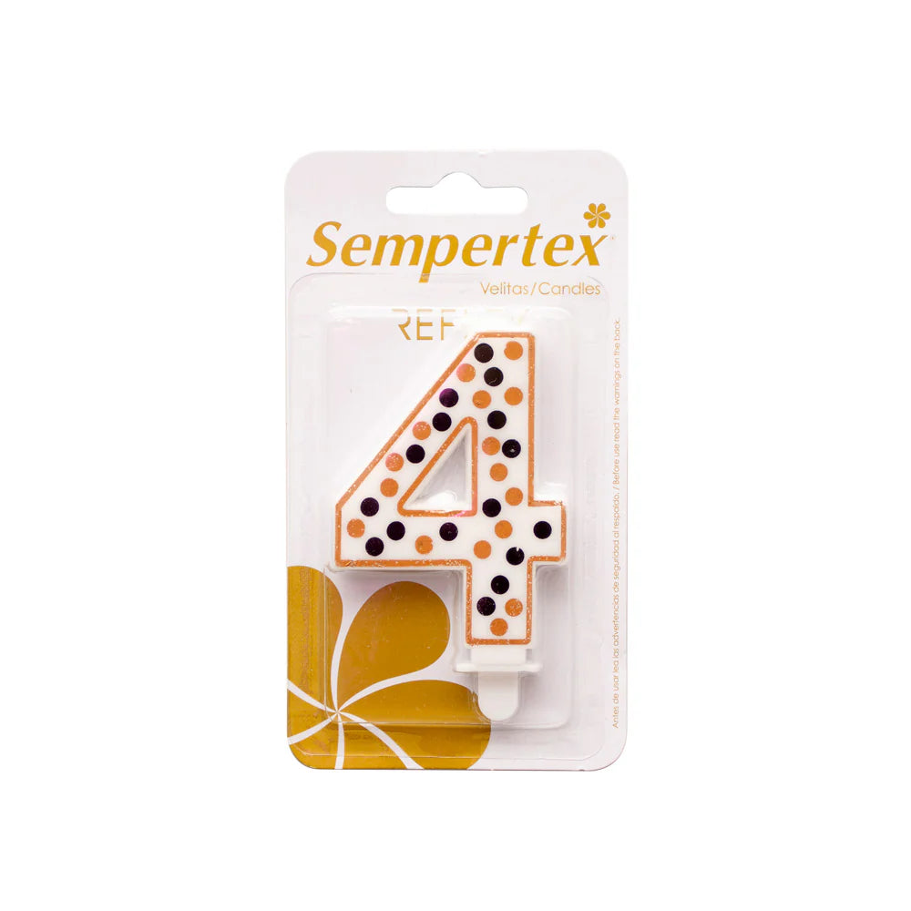 VELA NUMERICA POLKA DELUXE #4