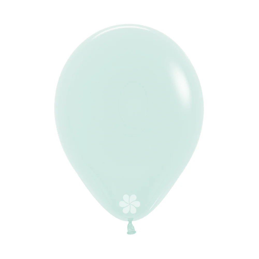 GLOBO LATEX REDONDO PASTEL MATE VERDE
