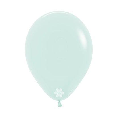 GLOBO LATEX REDONDO PASTEL MATE VERDE