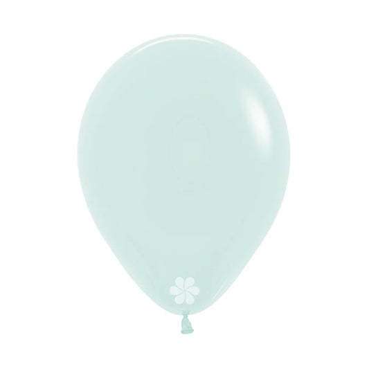 GLOBO LATEX REDONDO PASTEL MATE VERDE
