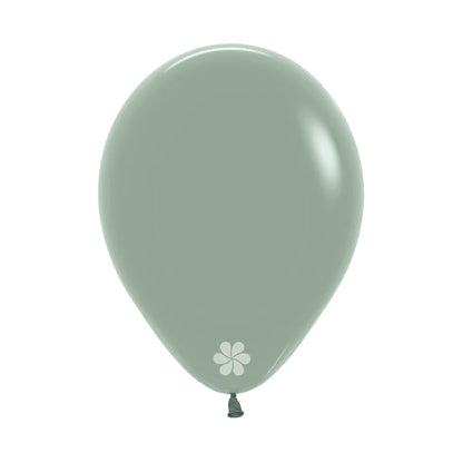 GLOBO LATEX REDONDO PASTEL DUSK VERDE LAUREL