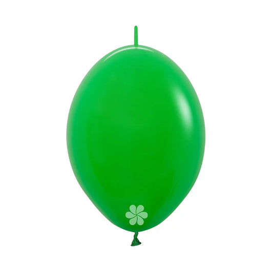 GLOBO LATEX LINK-O-LOON® FASHION VERDE TREBOL