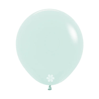 GLOBO LATEX REDONDO PASTEL MATE VERDE