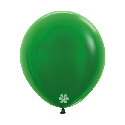 GLOBO LATEX REDONDO METAL VERDE