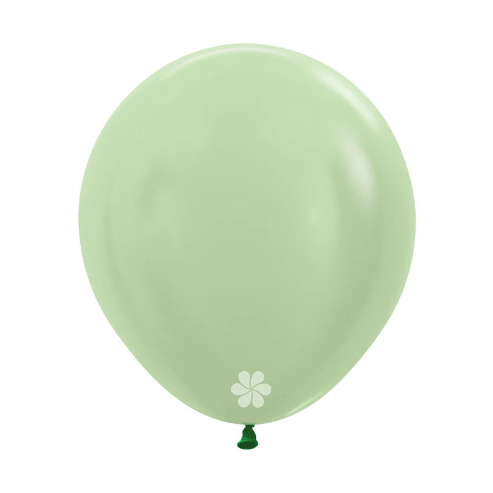 GLOBO LATEX REDONDO SATIN VERDE