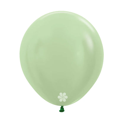 GLOBO LATEX REDONDO SATIN VERDE