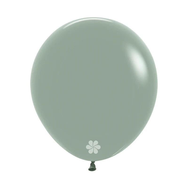 GLOBO LATEX REDONDO PASTEL DUSK VERDE LAUREL