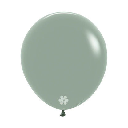 GLOBO LATEX REDONDO PASTEL DUSK VERDE LAUREL