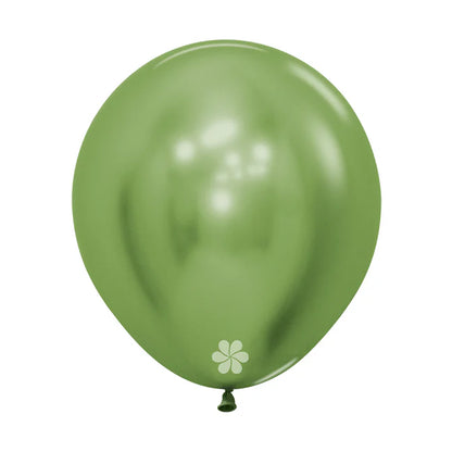 GLOBO LATEX REDONDO REFLEX VERDE LIMA