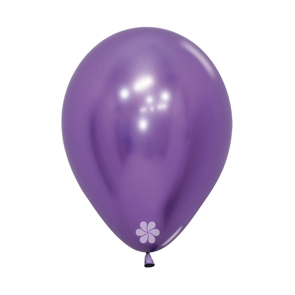GLOBO LATEX REDONDO REFLEX VIOLETA