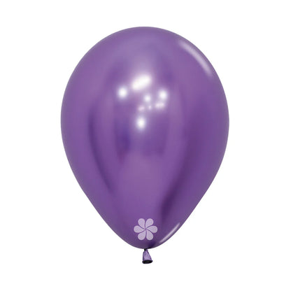 GLOBO LATEX REDONDO REFLEX VIOLETA