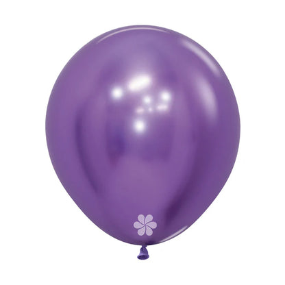 GLOBO LATEX REDONDO REFLEX VIOLETA